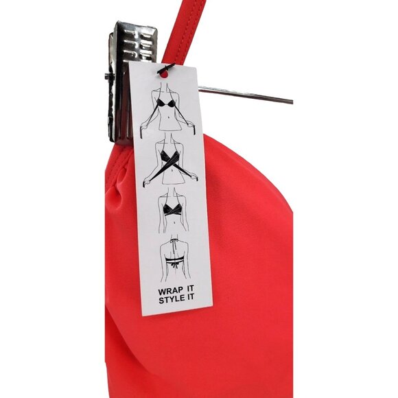 Sundazed 32/DD Bikini Top Swimsuit Simone Halter Wrap Swimwear Bathingsuit - Picture 2 of 12